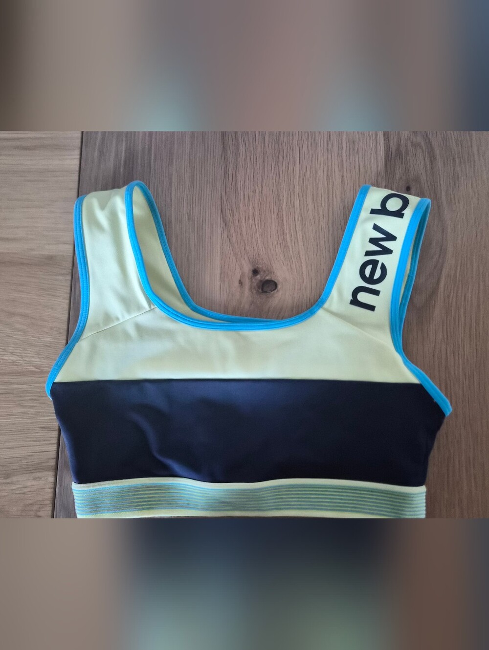 New Balance Yellow & Blue Sports Bra